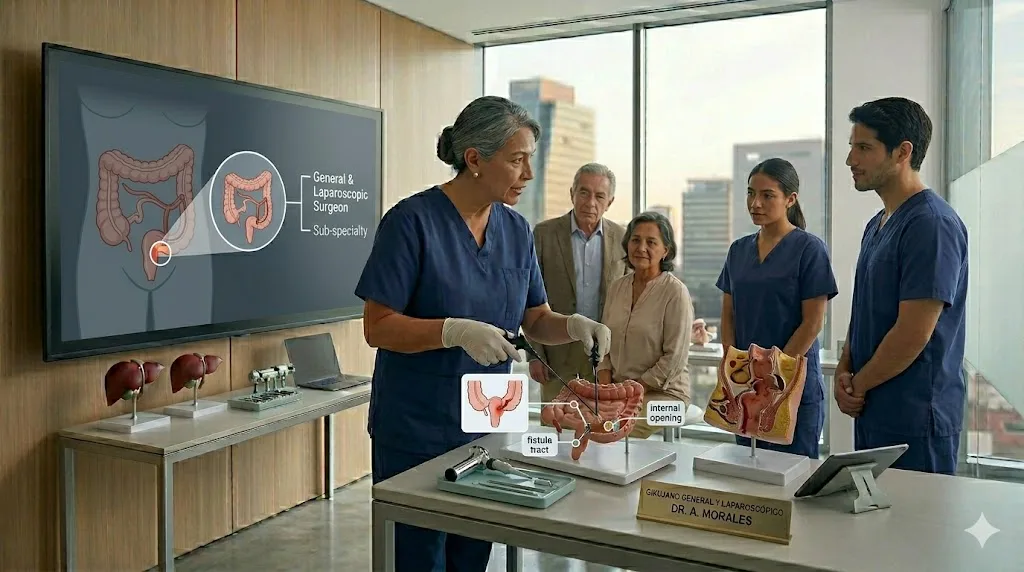 ¿Qué médico trata las fístulas?